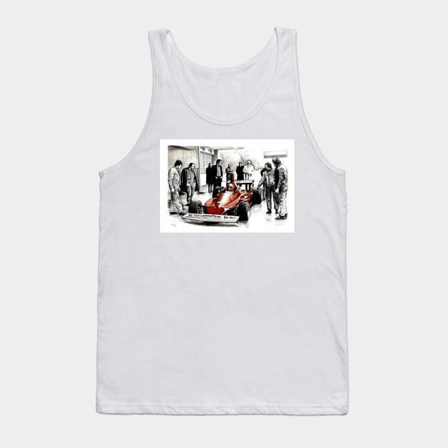 Niki Lauda. Ferrari 312T Tank Top by oleynik